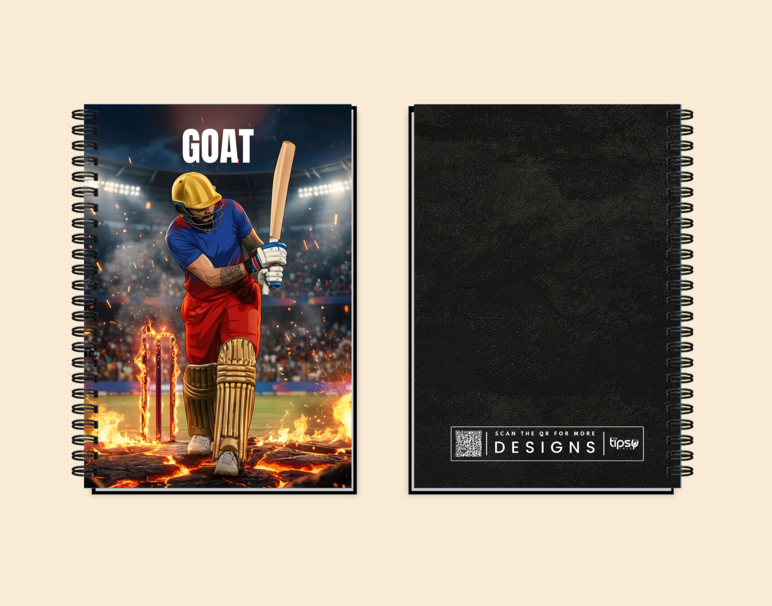 "GOAT - VIRAT KOHLI" -Elegant & Inspiring Diary for Daily Reflection