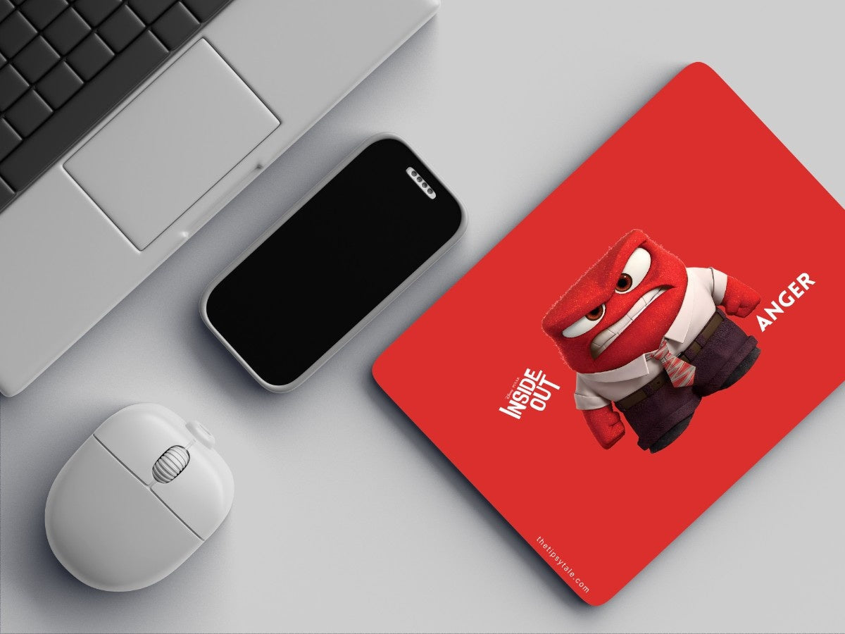 "Inside Out : Anger" Mousepad Enhance Your Workspace with Style