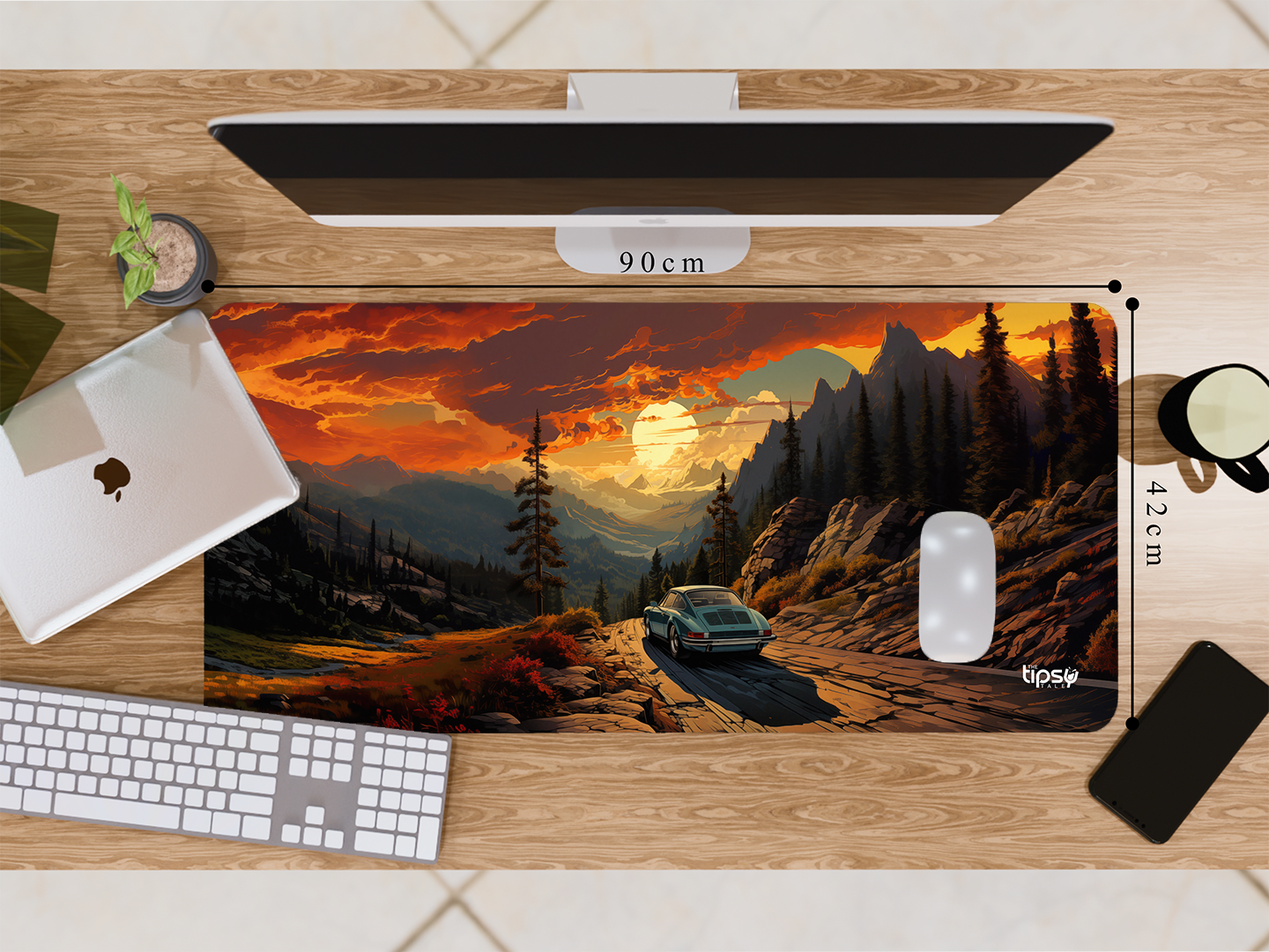 "CHASING THE SUNSET" Gaming Mousepad Elevate Your Gaming Experience