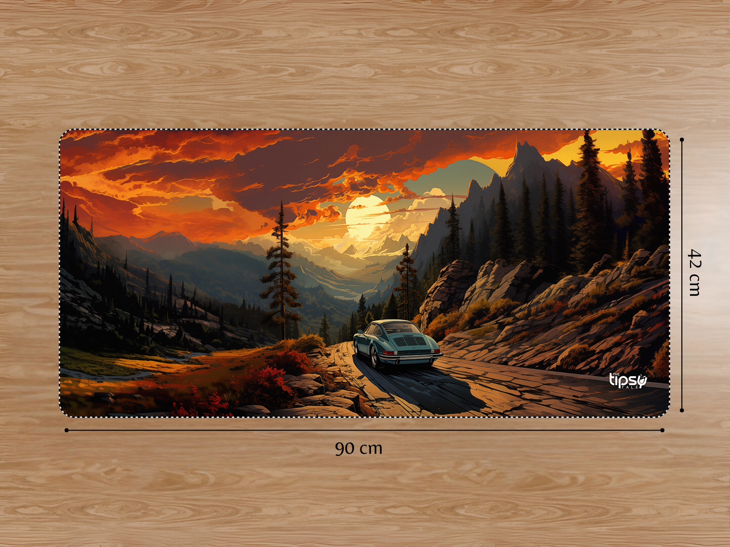"CHASING THE SUNSET" Gaming Mousepad Elevate Your Gaming Experience