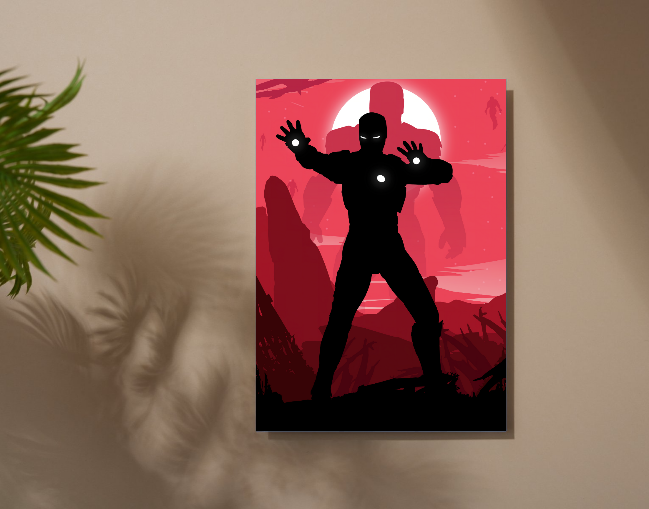 "IronMan #Fight Move"- Shiny & Sturdy Metallic Poster Art That Pops & Sticks
