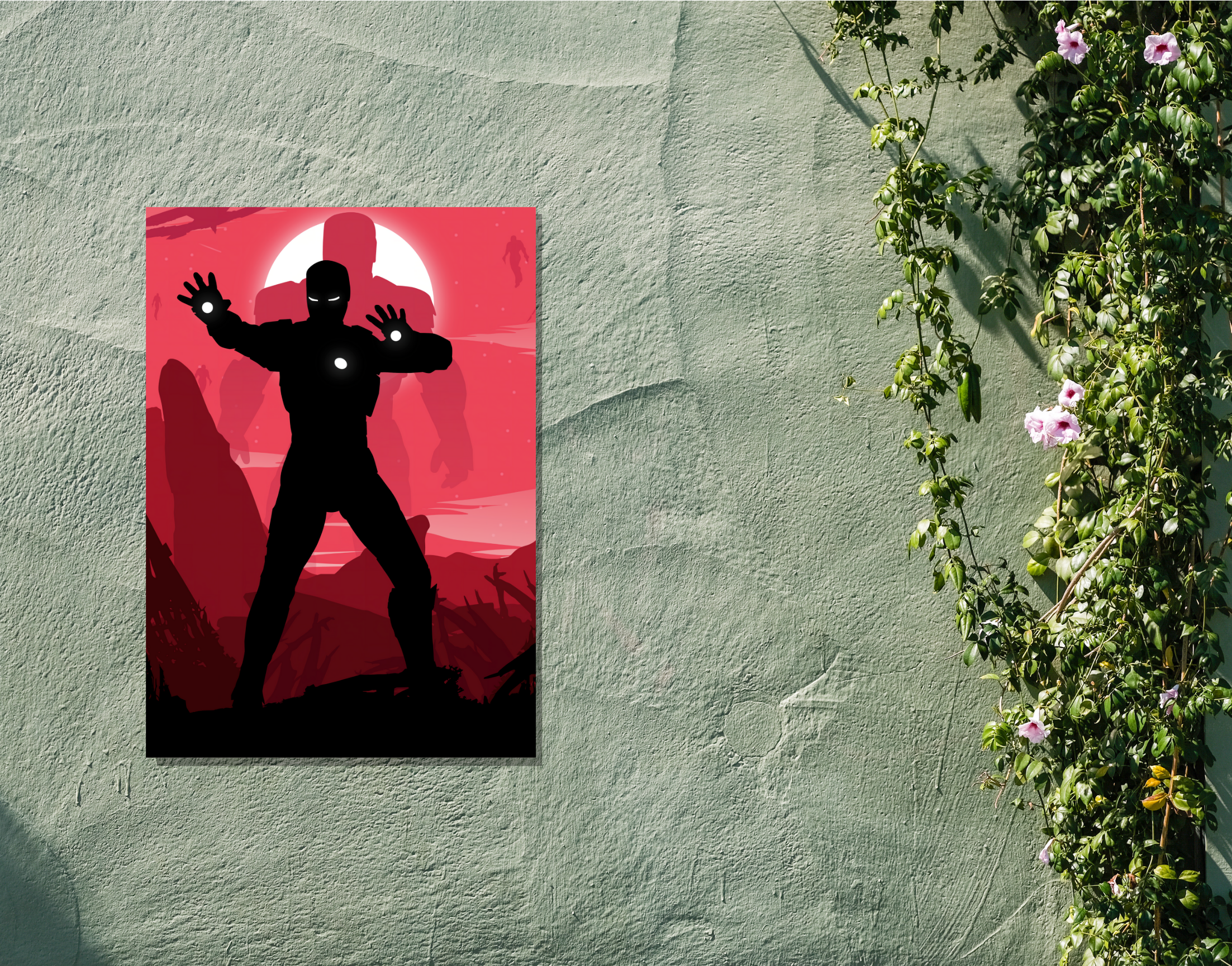 "IronMan #Fight Move"- Shiny & Sturdy Metallic Poster Art That Pops & Sticks