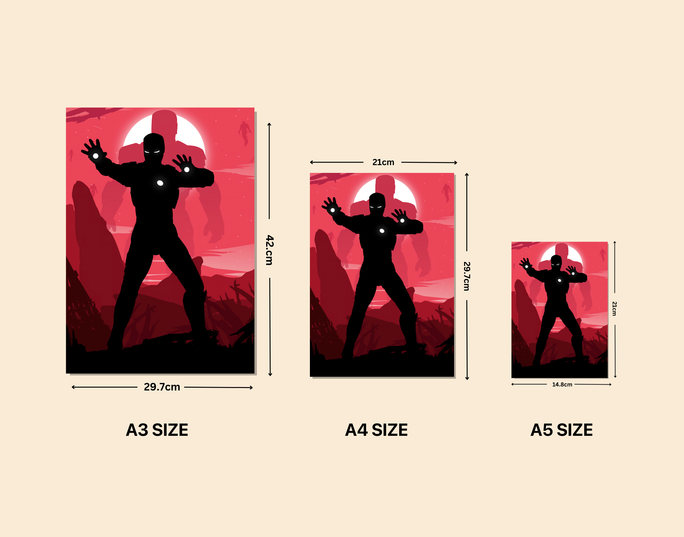 "IronMan #Fight Move"- Shiny & Sturdy Metallic Poster Art That Pops & Sticks