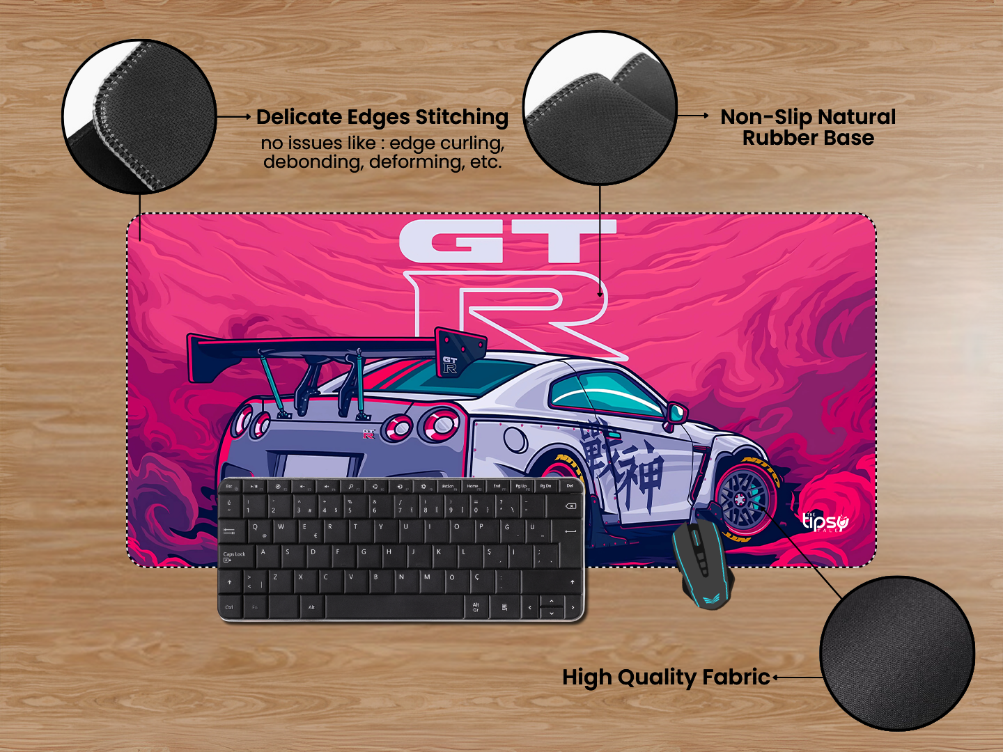 "GTR DRIFT" Gaming Mousepad Elevate Your Gaming Experience