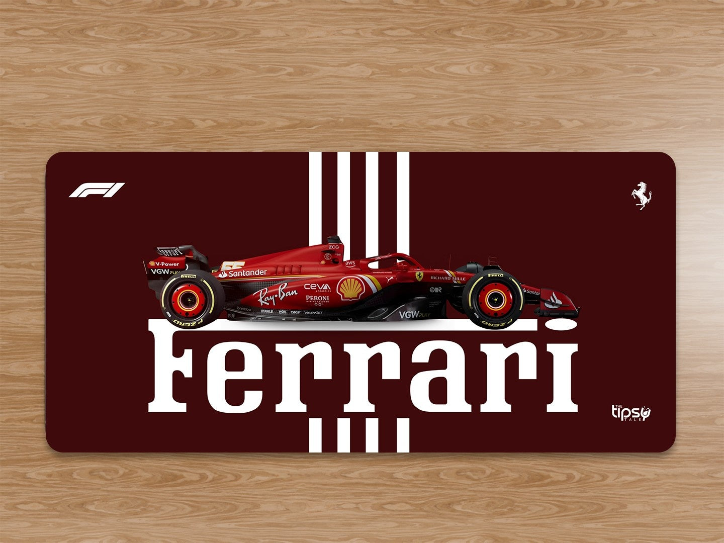 "ROSSO CORSA - SCUDERIA FERRARI " Gaming Mousepad Elevate Your Gaming Experience