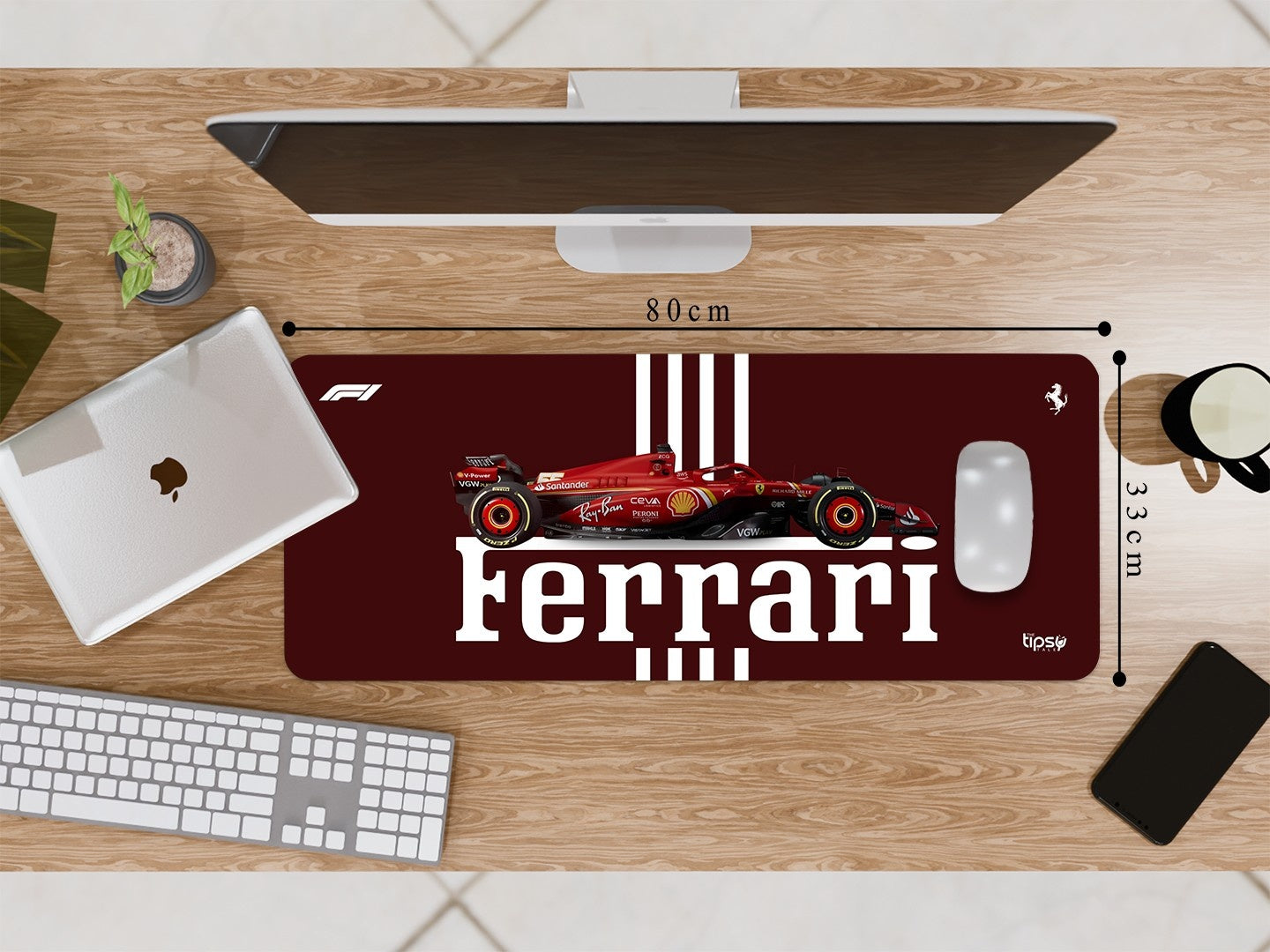 "ROSSO CORSA - SCUDERIA FERRARI " Gaming Mousepad Elevate Your Gaming Experience