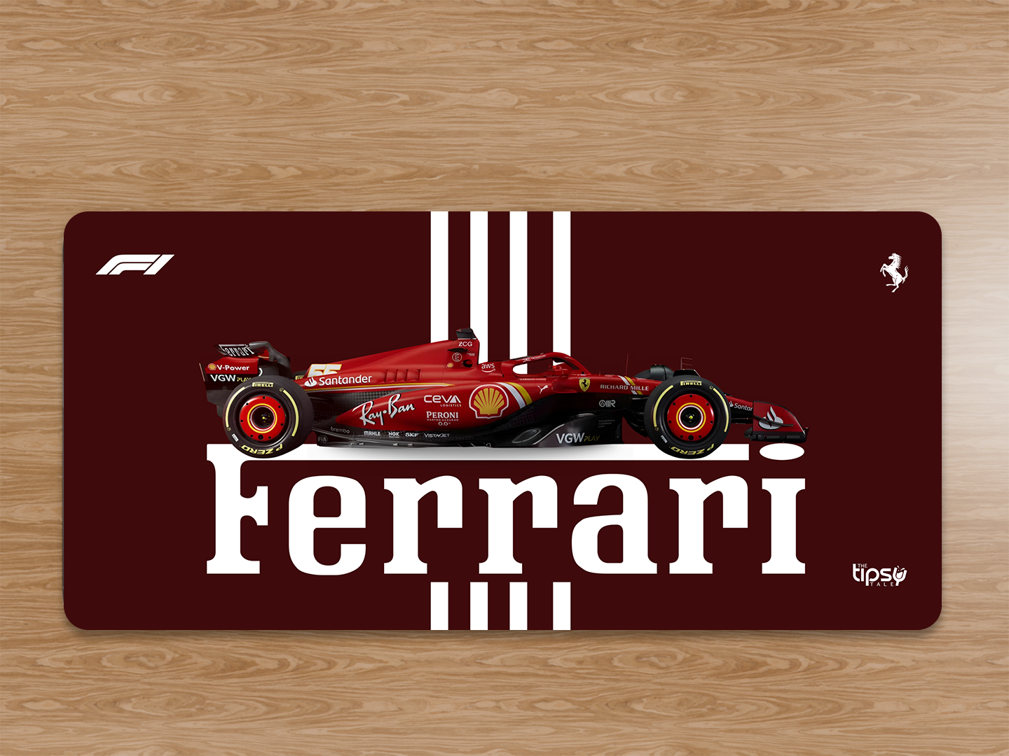 "ROSSO CORSA - SCUDERIA FERRARI " Gaming Mousepad Elevate Your Gaming Experience