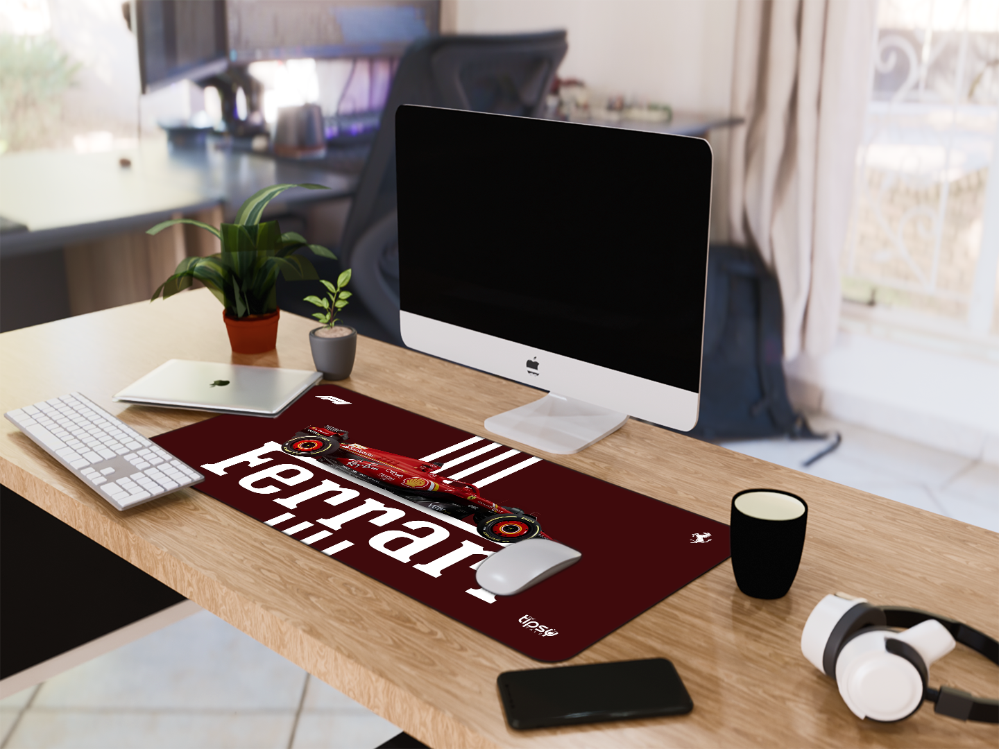 "ROSSO CORSA - SCUDERIA FERRARI " Gaming Mousepad Elevate Your Gaming Experience