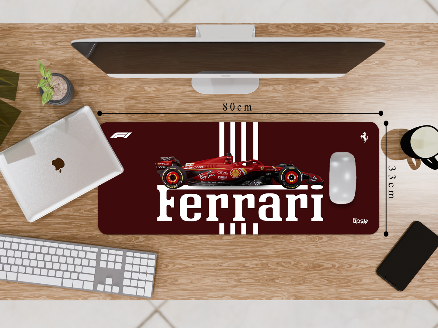 "ROSSO CORSA - SCUDERIA FERRARI " Gaming Mousepad Elevate Your Gaming Experience