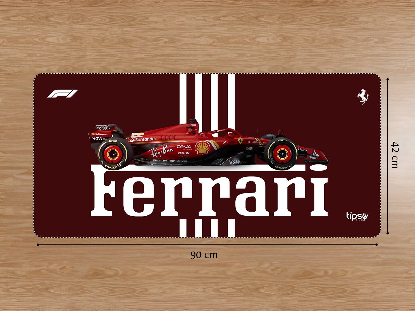 "ROSSO CORSA - SCUDERIA FERRARI " Gaming Mousepad Elevate Your Gaming Experience