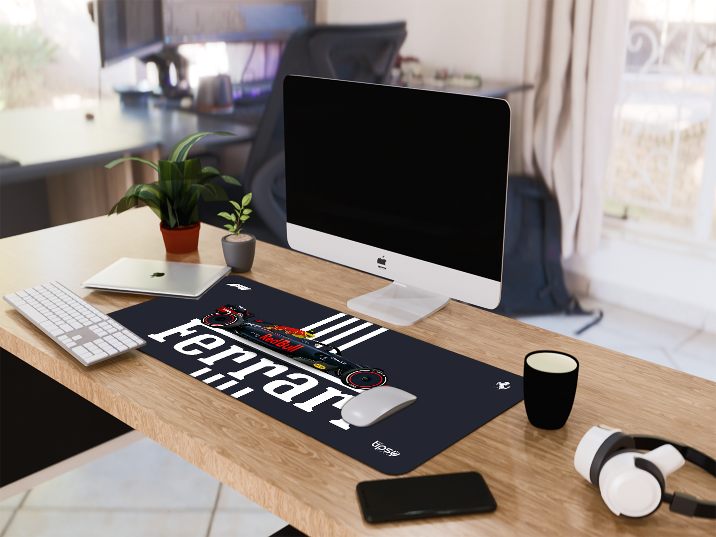"SCUDERIA FERRARI - REDBULL EDITION" Gaming Mousepad Elevate Your Gaming Experience