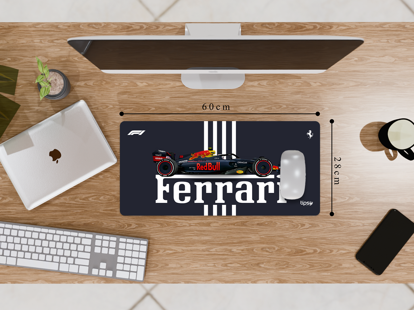 "SCUDERIA FERRARI - REDBULL EDITION" Gaming Mousepad Elevate Your Gaming Experience