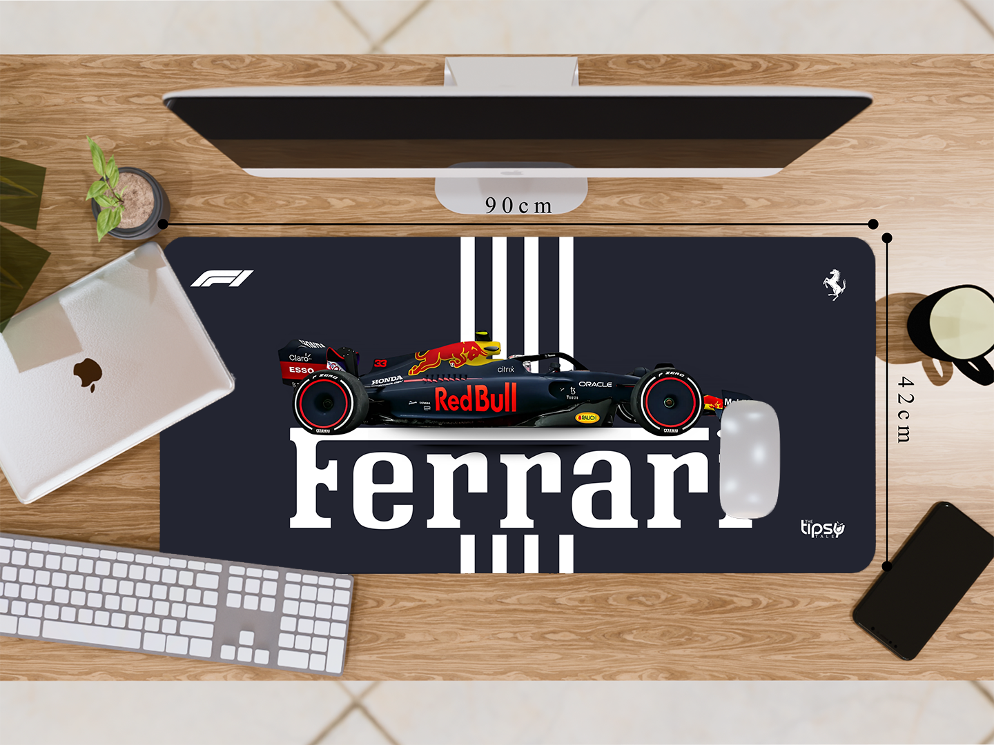 "SCUDERIA FERRARI - REDBULL EDITION" Gaming Mousepad Elevate Your Gaming Experience