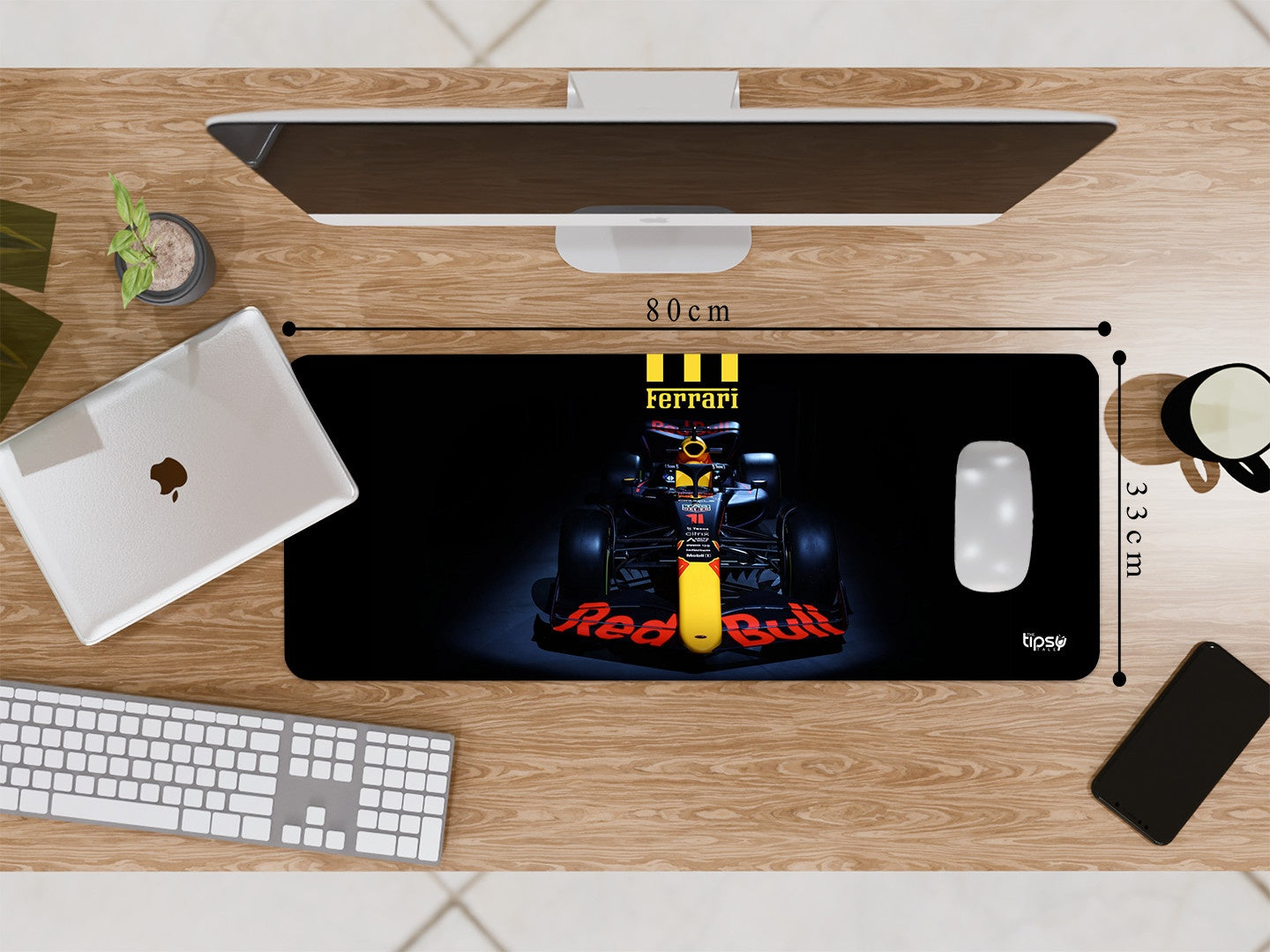 "SCUDERIA FERRARI - MAX VERSTAPPEN" Gaming Mousepad Elevate Your Gaming Experience