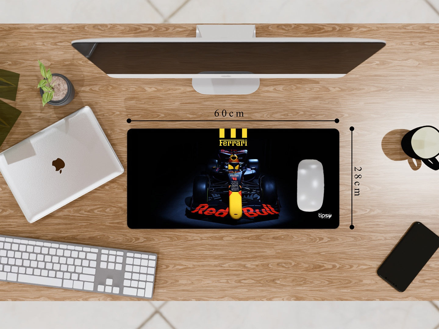 "SCUDERIA FERRARI - MAX VERSTAPPEN" Gaming Mousepad Elevate Your Gaming Experience