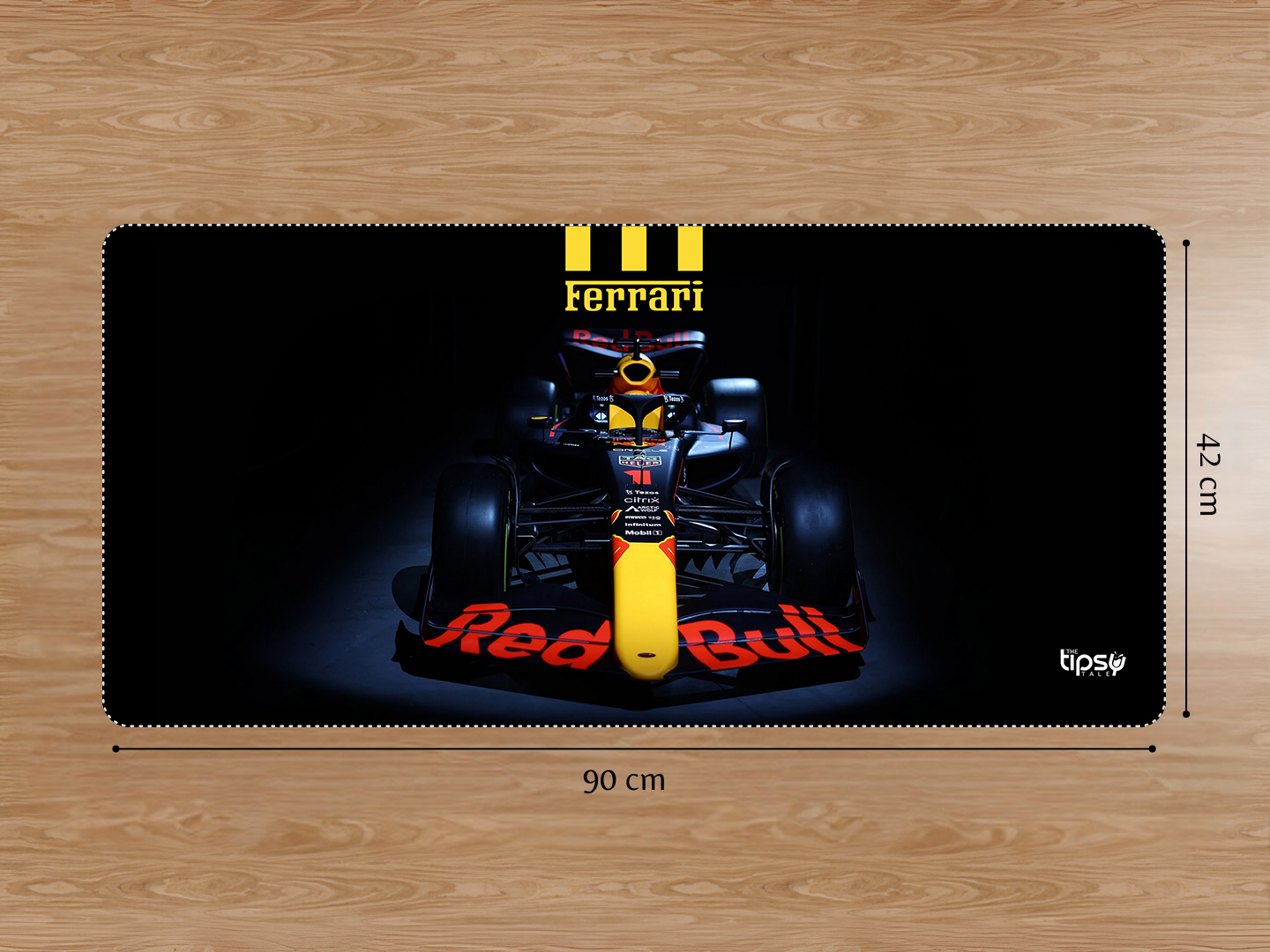 "SCUDERIA FERRARI - MAX VERSTAPPEN" Gaming Mousepad Elevate Your Gaming Experience