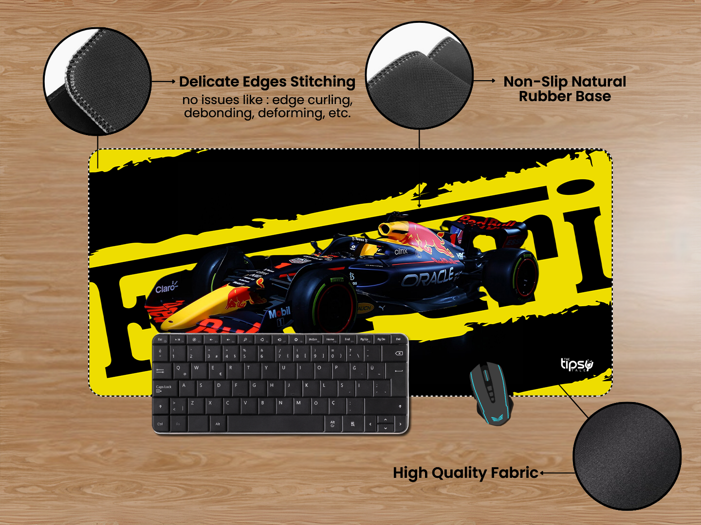 "ORACLE RED BULL RACING - SCUDERIA FERRARI" Gaming Mousepad Elevate Your Gaming Experience