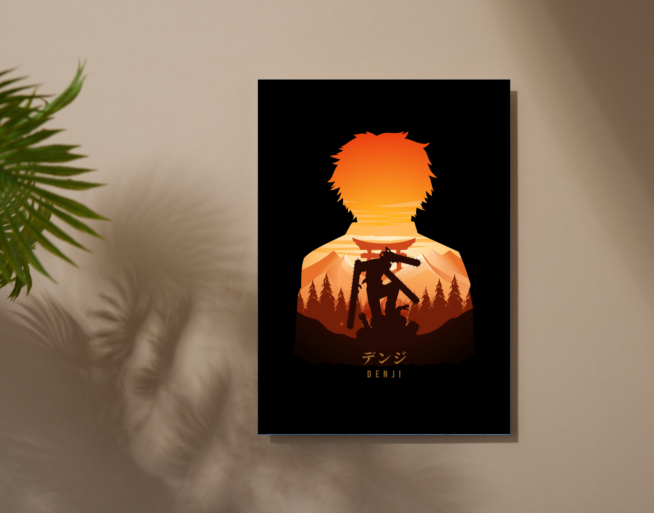 "DENJI- CHAINSAW MAN"- Shiny & Sturdy Metallic Poster Art That Pops & Sticks