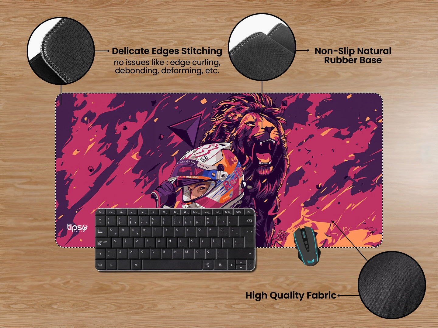 "MAX VERSTAPPEN ILLUSTRATED EDITION" Gaming Mousepad Elevate Your Gaming Experience