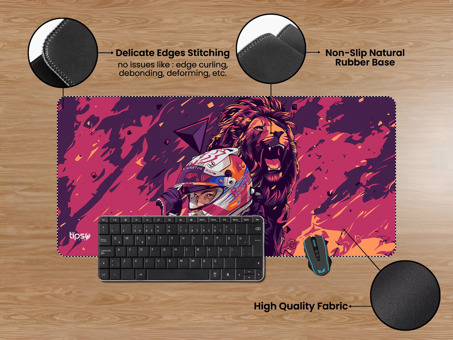 "MAX VERSTAPPEN ILLUSTRATED EDITION" Gaming Mousepad Elevate Your Gaming Experience