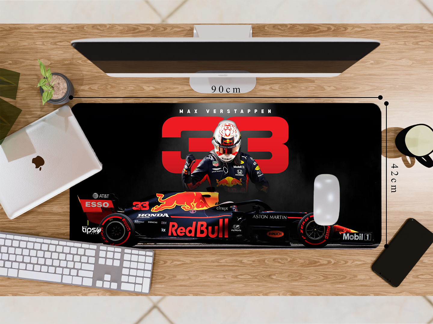 "MAX VERSTAPPEN 33  F1" Gaming Mousepad Elevate Your Gaming Experience