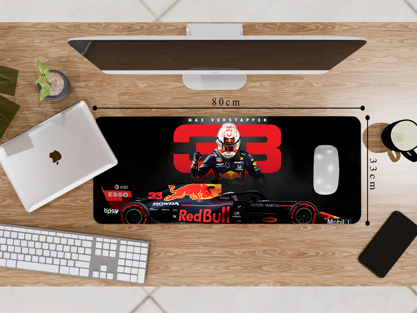 "MAX VERSTAPPEN 33  F1" Gaming Mousepad Elevate Your Gaming Experience