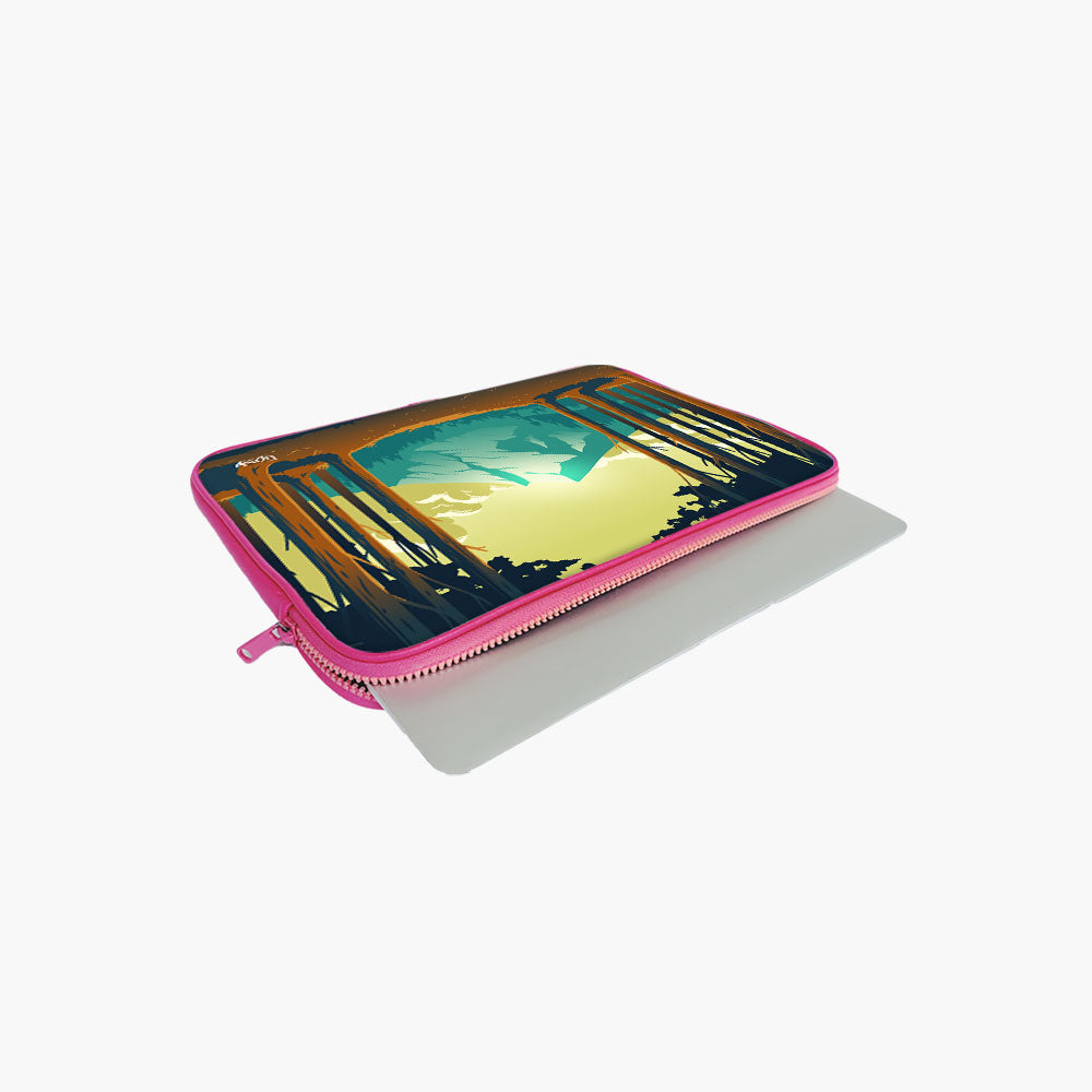 "LOST IN THE FOREST" Laptop Sleeves:Bold Modern Design for Every Size