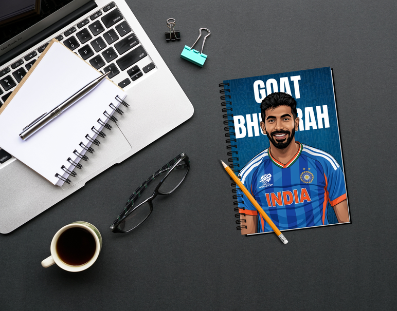 "GOAT 93 JASPRIT BHUMRAH " -Elegant & Inspiring Diary for Daily Reflection