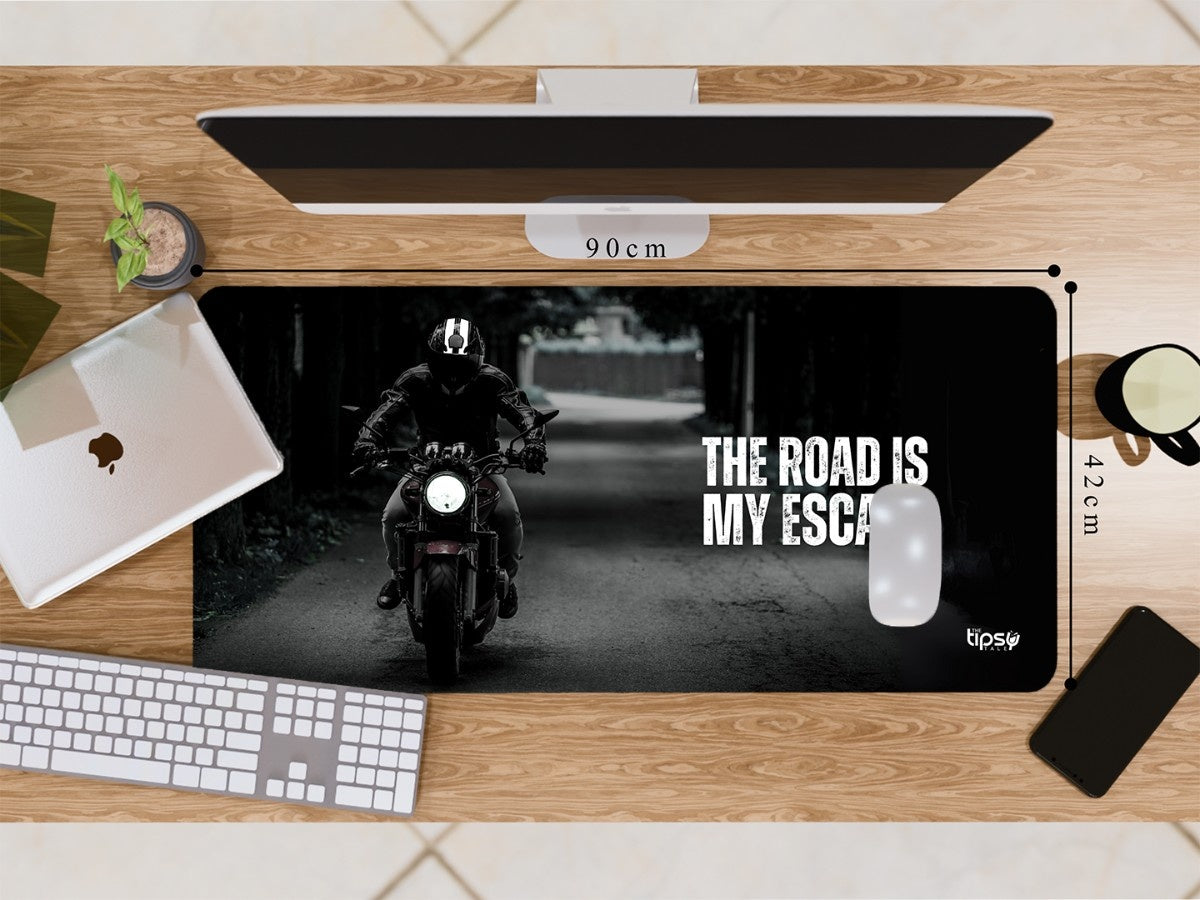"ROAD IS MY ESCAPE" Gaming Mousepad Elevate Your Gaming Experience