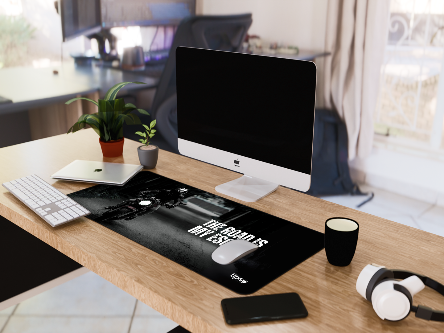 "ROAD IS MY ESCAPE" Gaming Mousepad Elevate Your Gaming Experience