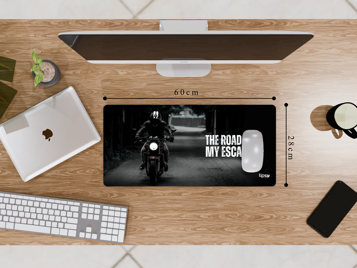 "ROAD IS MY ESCAPE" Gaming Mousepad Elevate Your Gaming Experience