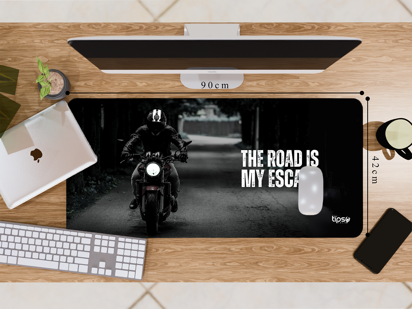 "ROAD IS MY ESCAPE" Gaming Mousepad Elevate Your Gaming Experience