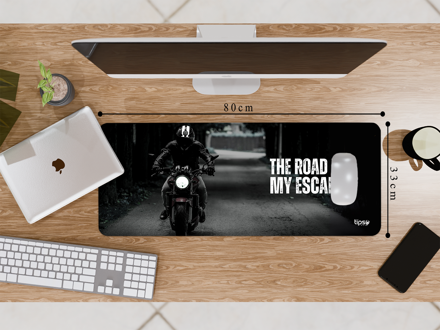 "ROAD IS MY ESCAPE" Gaming Mousepad Elevate Your Gaming Experience