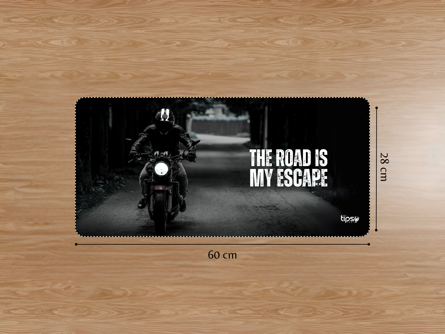 "ROAD IS MY ESCAPE" Gaming Mousepad Elevate Your Gaming Experience