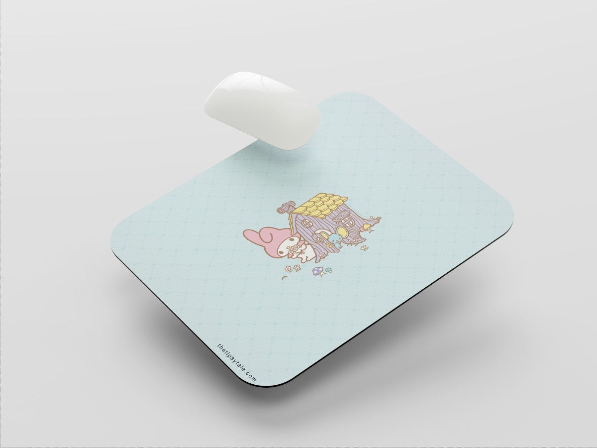 "Hello Kitty: My Melody House " Mousepad Enhance Your Workspace with Style