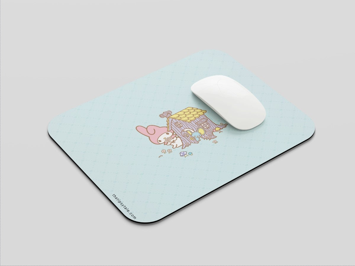 "Hello Kitty: My Melody House " Mousepad Enhance Your Workspace with Style