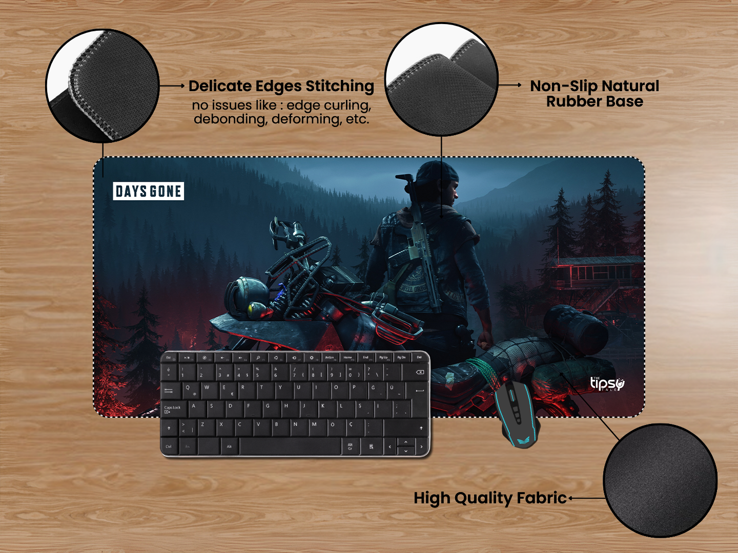 "DAYS GONE- DRIFTER BIKE - GAMING EDITION" Gaming Mousepad Elevate Your Gaming Experience