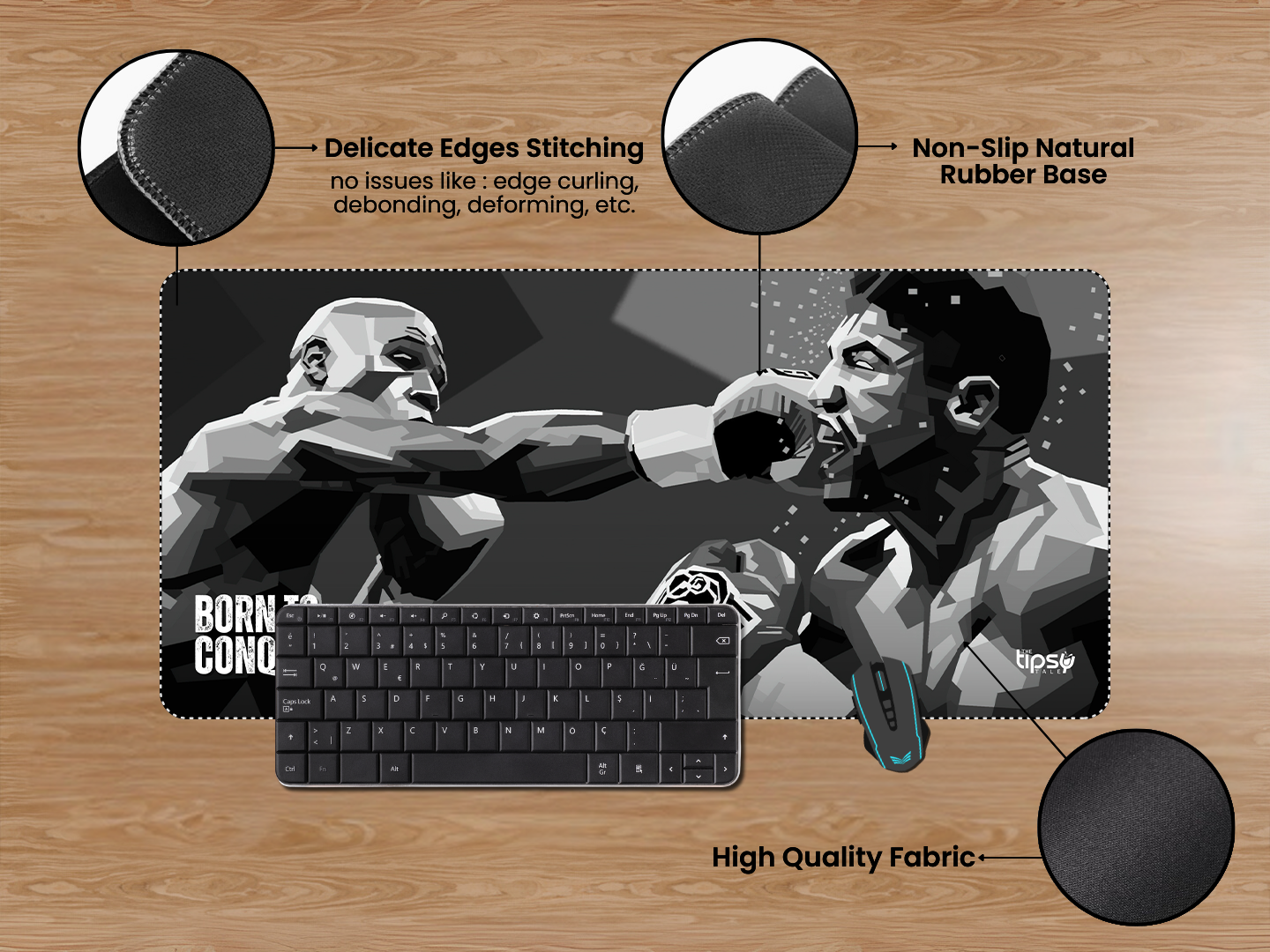 "BOXING ART WORK- SPORTS EDITION" Gaming Mousepad Elevate Your Gaming Experience