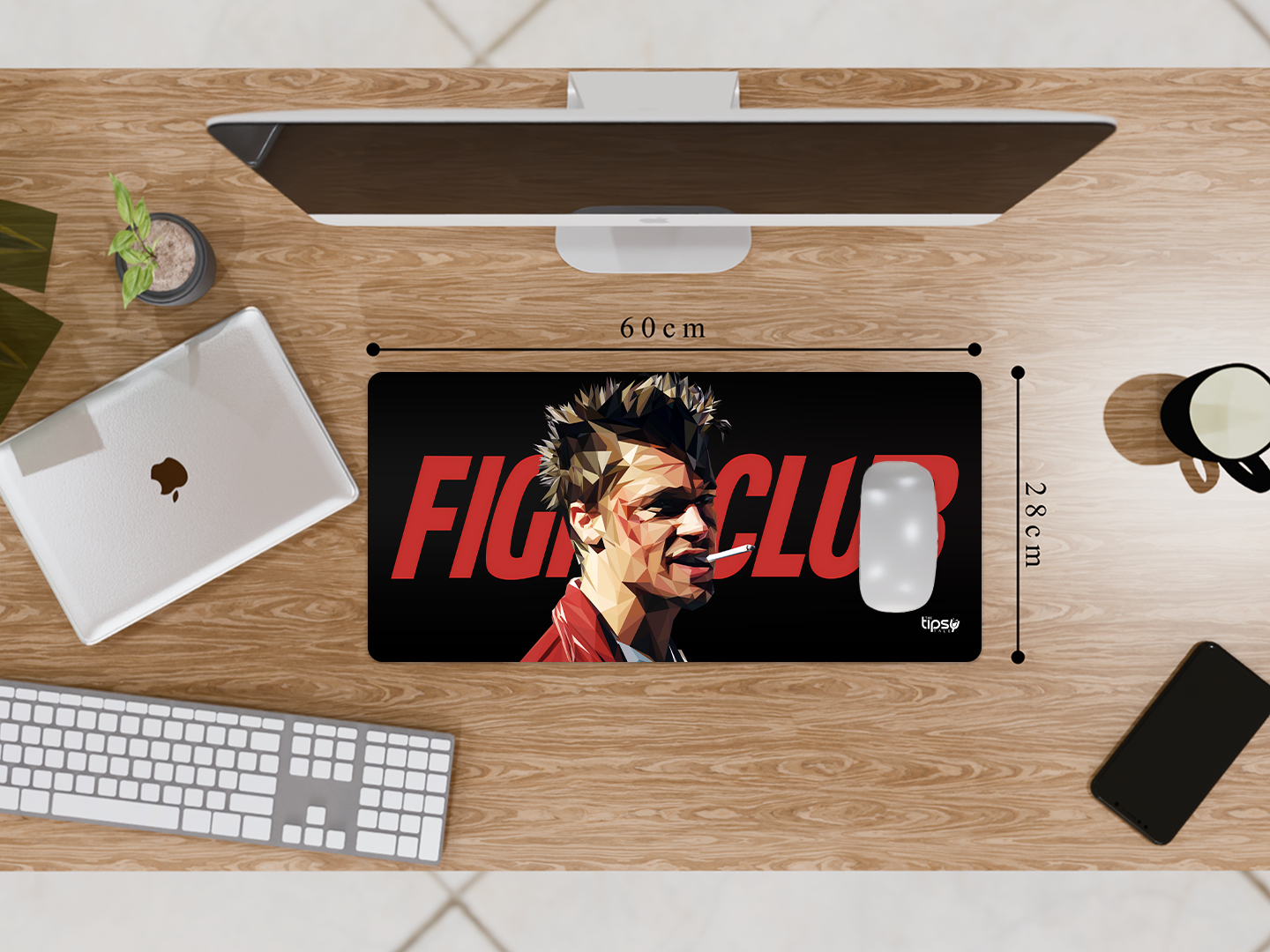 "FIGHT CLUB - BRAD PITT - ENTERTAINMENT EDITION" Gaming Mousepad Elevate Your Gaming Experience