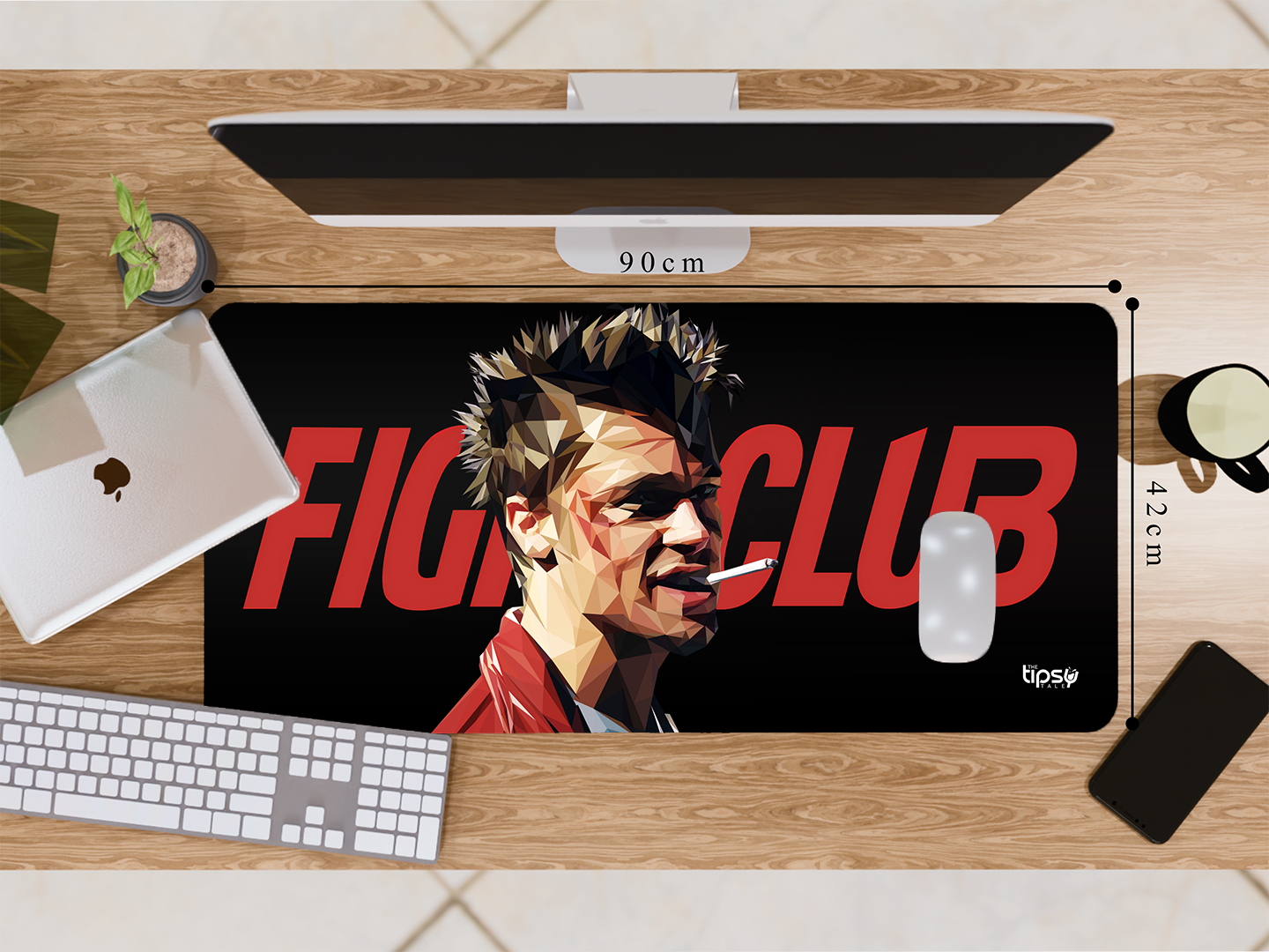 "FIGHT CLUB - BRAD PITT - ENTERTAINMENT EDITION" Gaming Mousepad Elevate Your Gaming Experience
