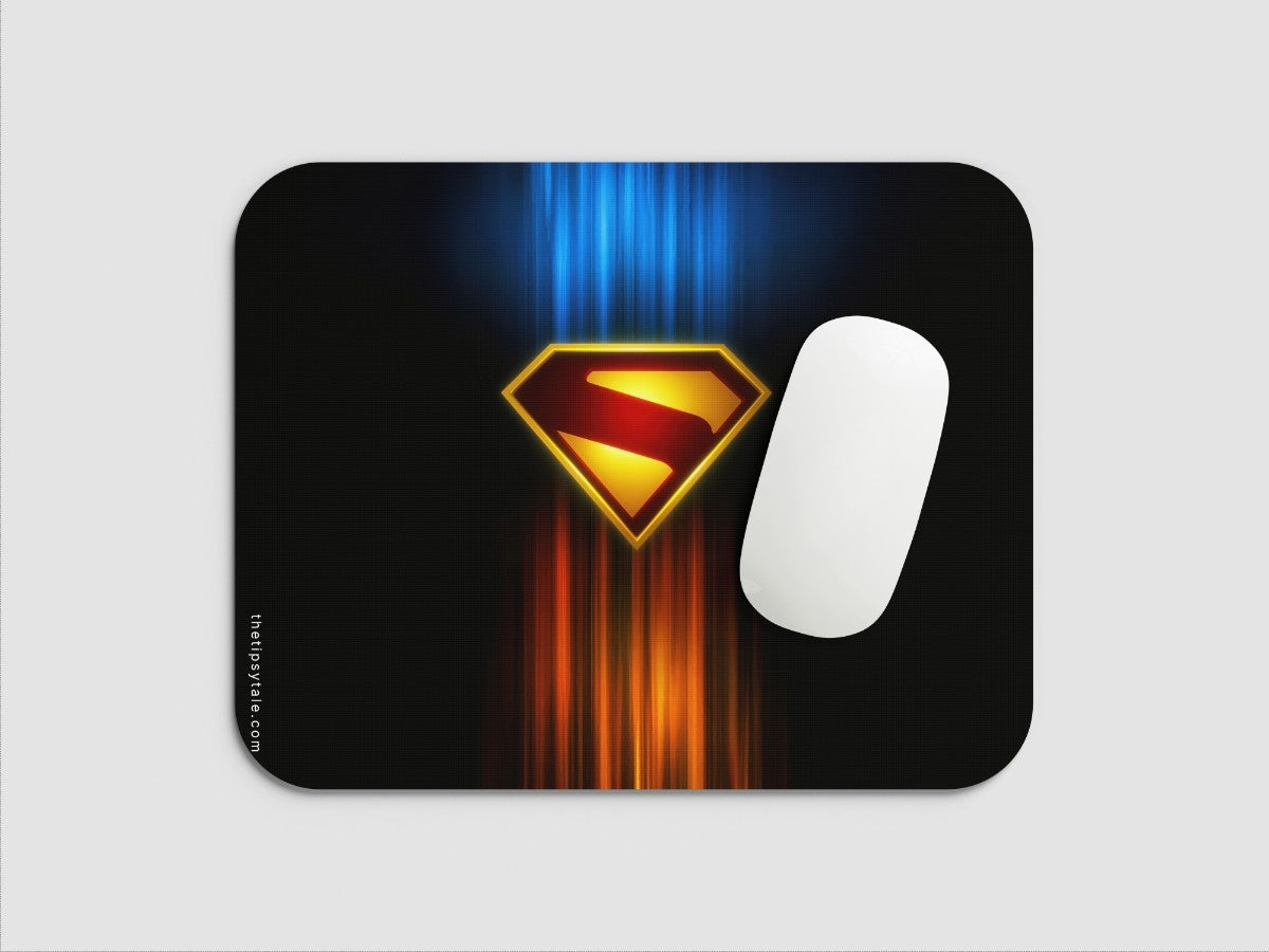 "Superman Gradient Flash" Mousepad Enhance Your Workspace with Style