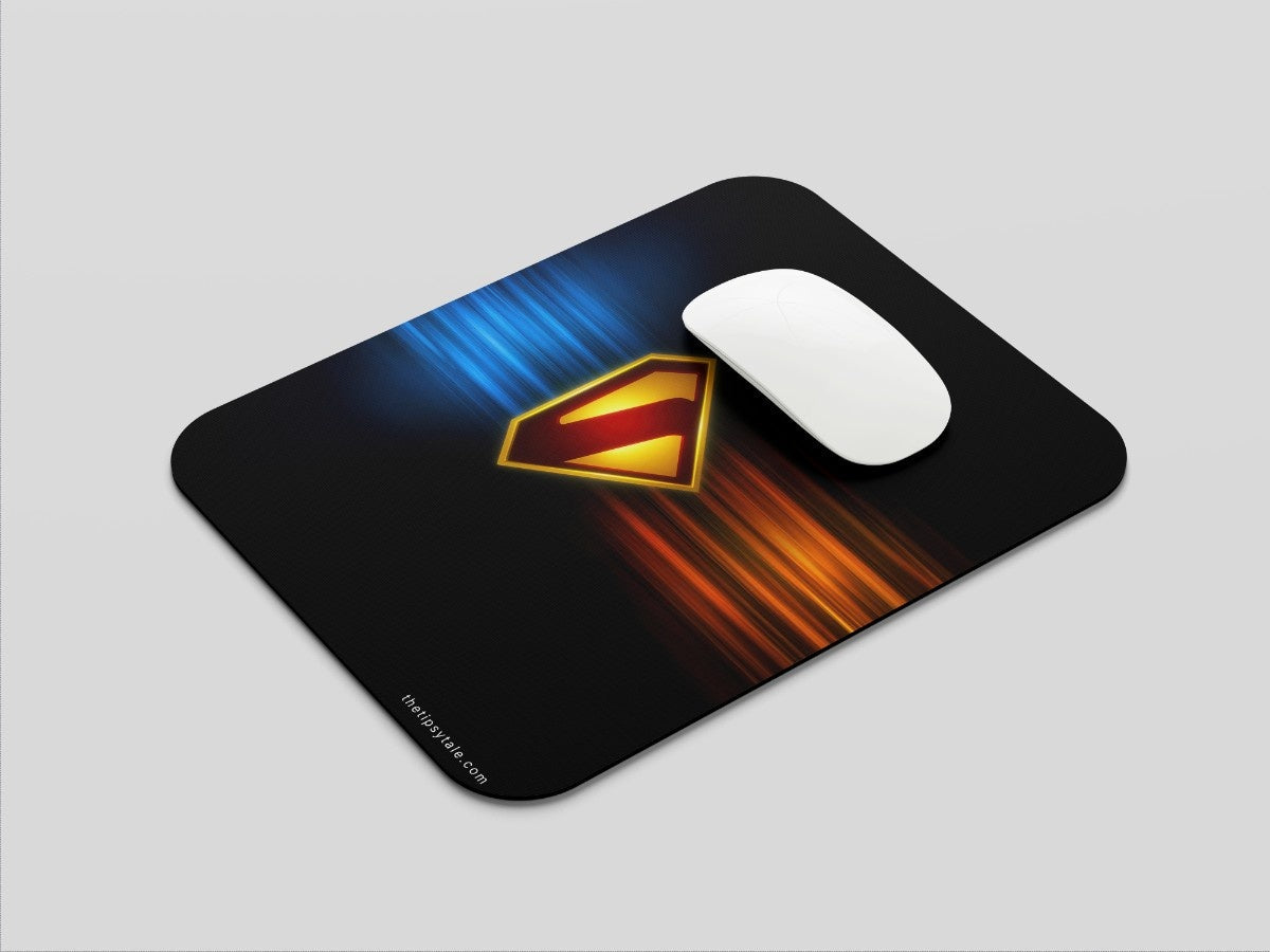"Superman Gradient Flash" Mousepad Enhance Your Workspace with Style