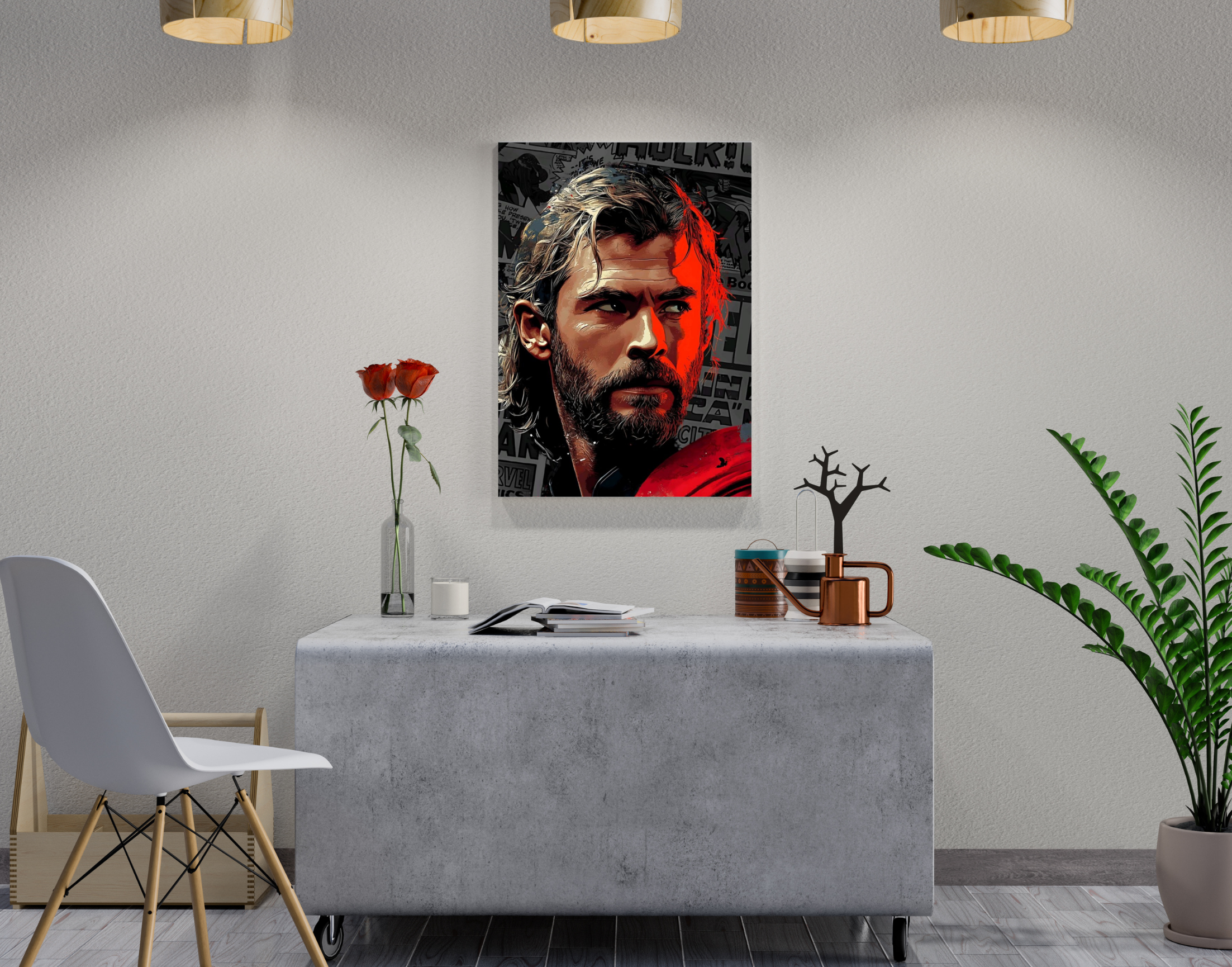 "Thor- The God"- Shiny & Sturdy Metallic Poster  Art That Pops & Sticks