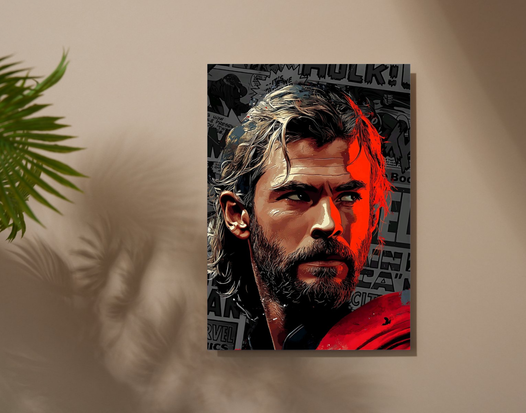 "Thor- The God"- Shiny & Sturdy Metallic Poster  Art That Pops & Sticks