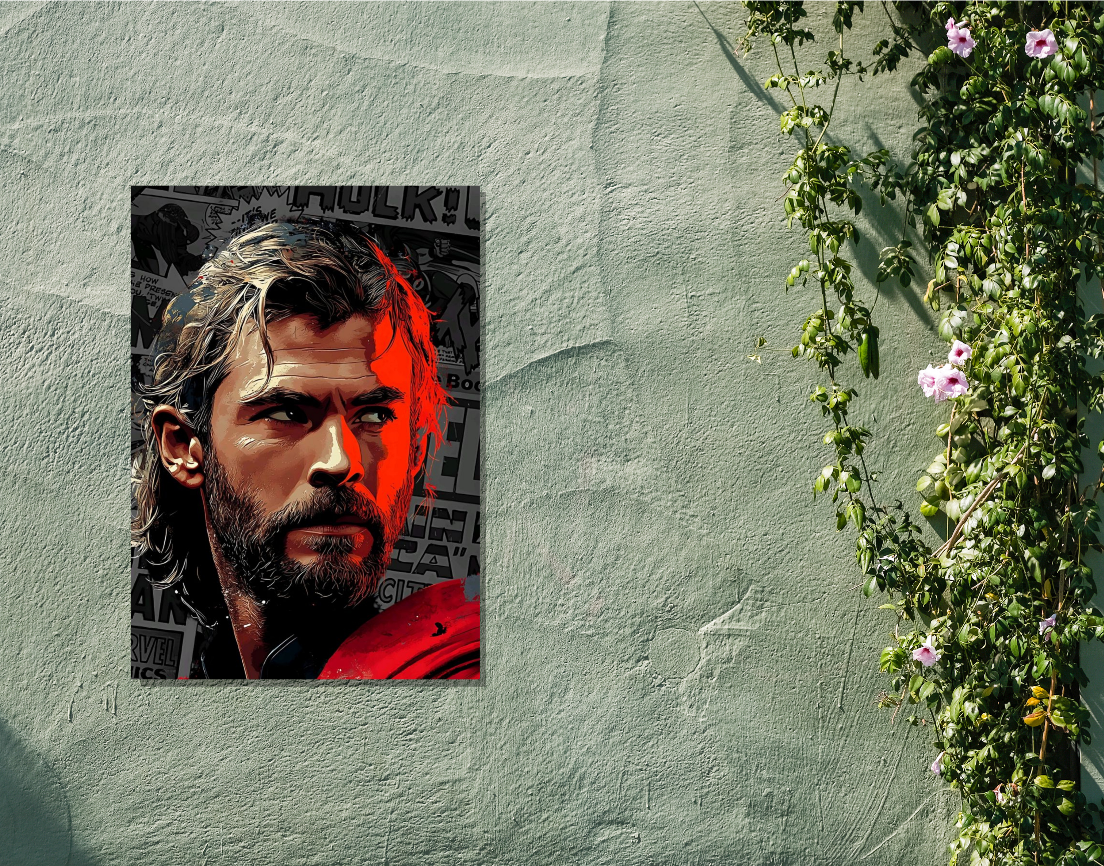 "Thor- The God"- Shiny & Sturdy Metallic Poster  Art That Pops & Sticks
