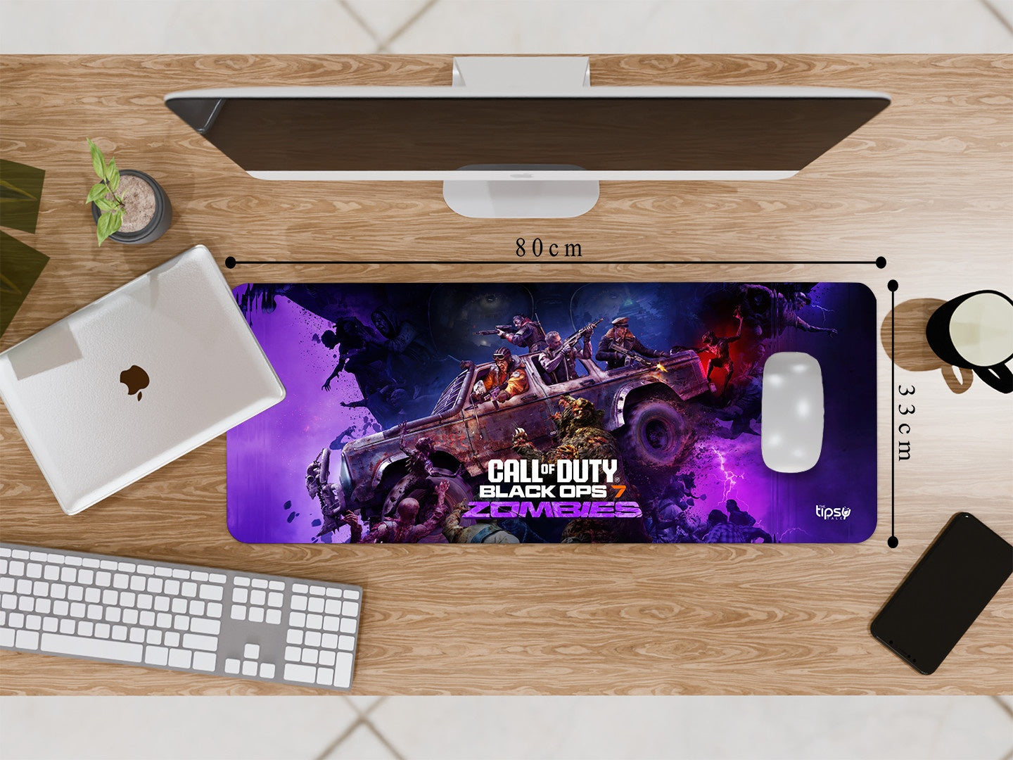 "CALL OF DUTY BLACK OPS 7 ZOMBIES" Gaming Mousepad Elevate Your Gaming Experience
