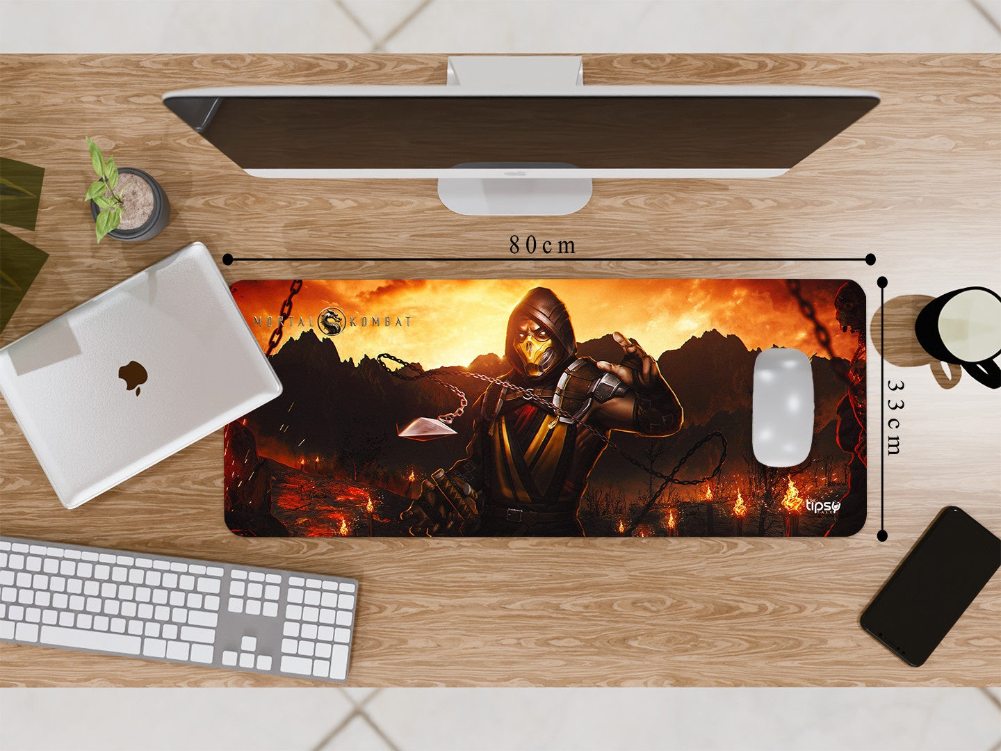 "SCORPION MORTAL KOMBAT" Gaming Mousepad Elevate Your Gaming Experience