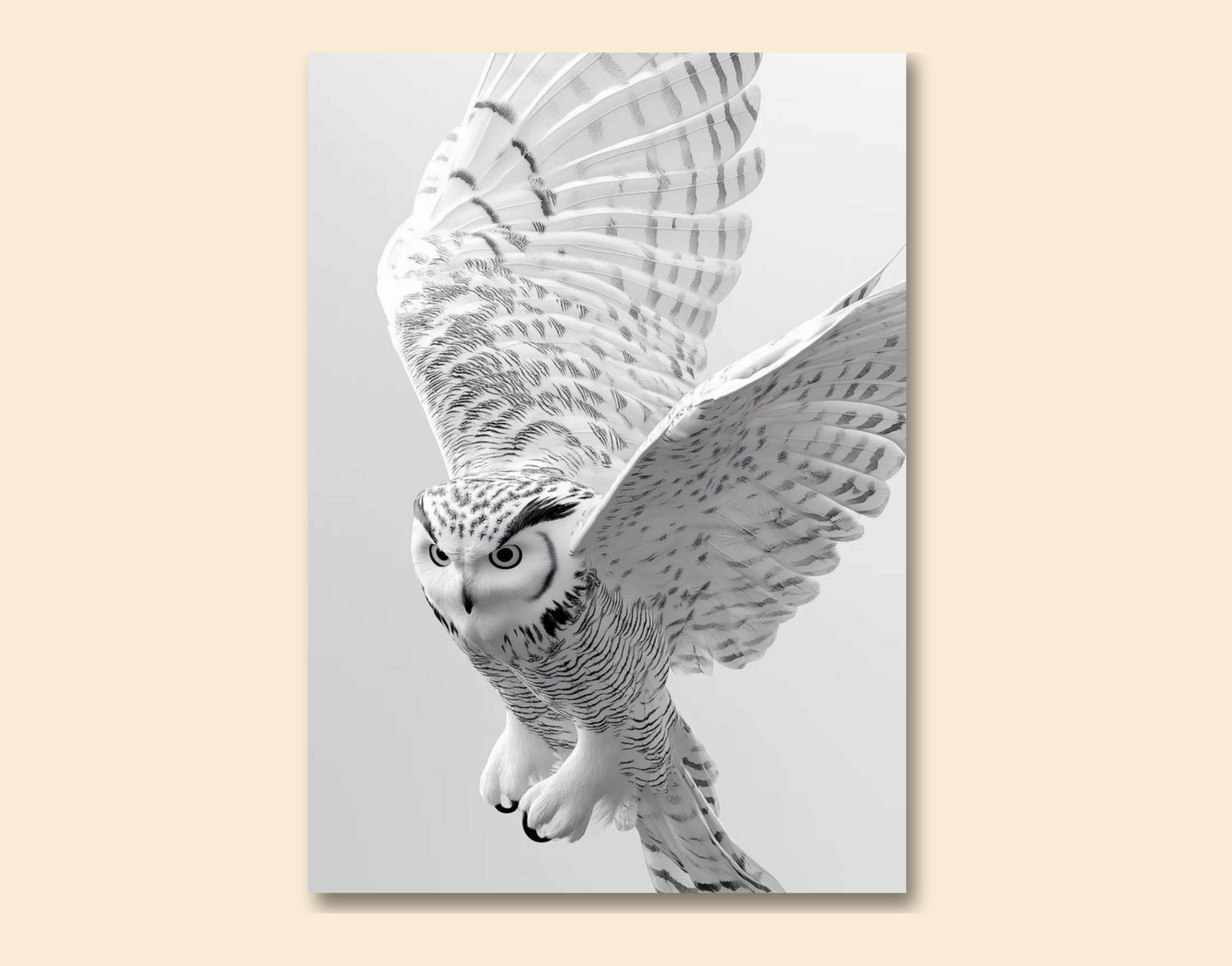 "In The Dark #OWL"- Shiny & Sturdy Metallic Poster  Art That Pops & Sticks