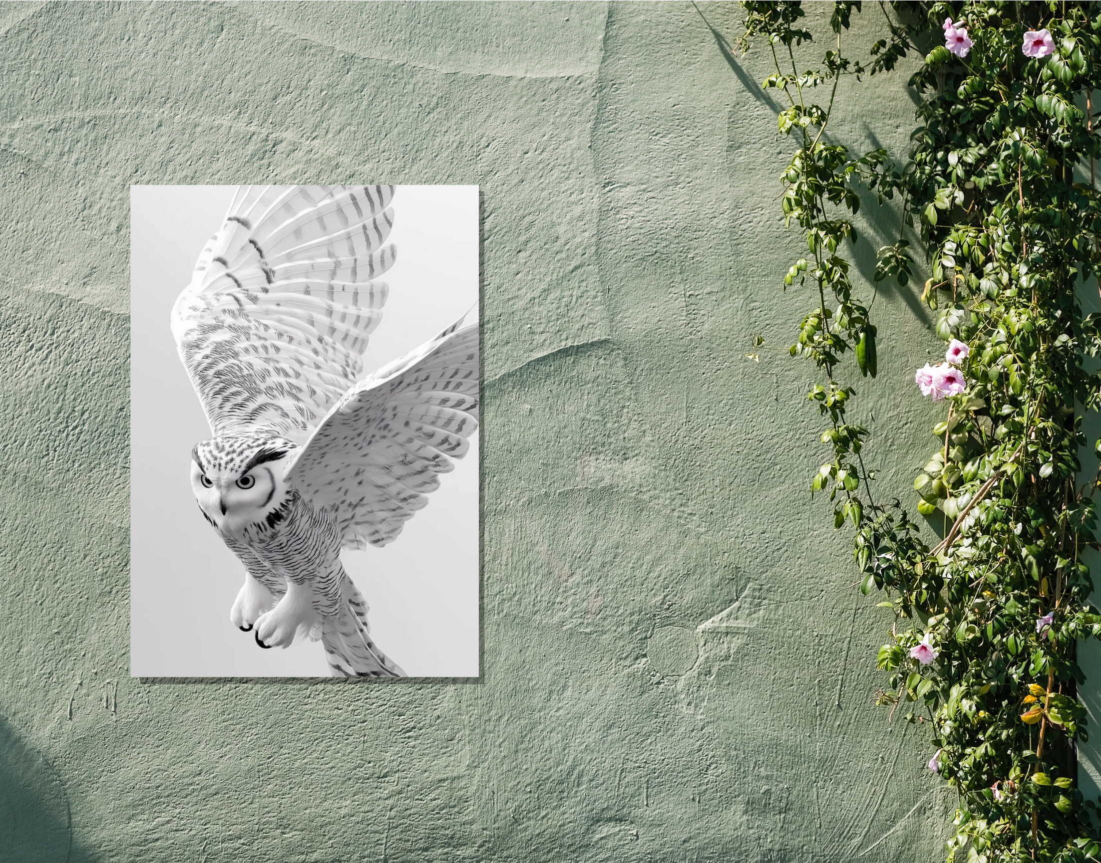 "In The Dark #OWL"- Shiny & Sturdy Metallic Poster  Art That Pops & Sticks