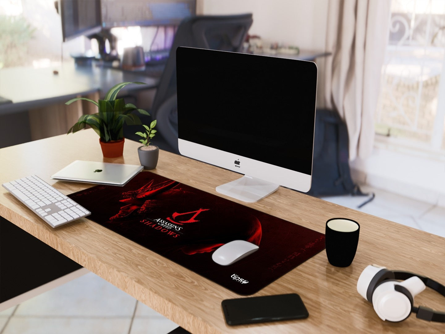 "ASSASSIN'S CREED SHADOW - YASUKE & NAOE " Gaming Mousepad Elevate Your Gaming Experience